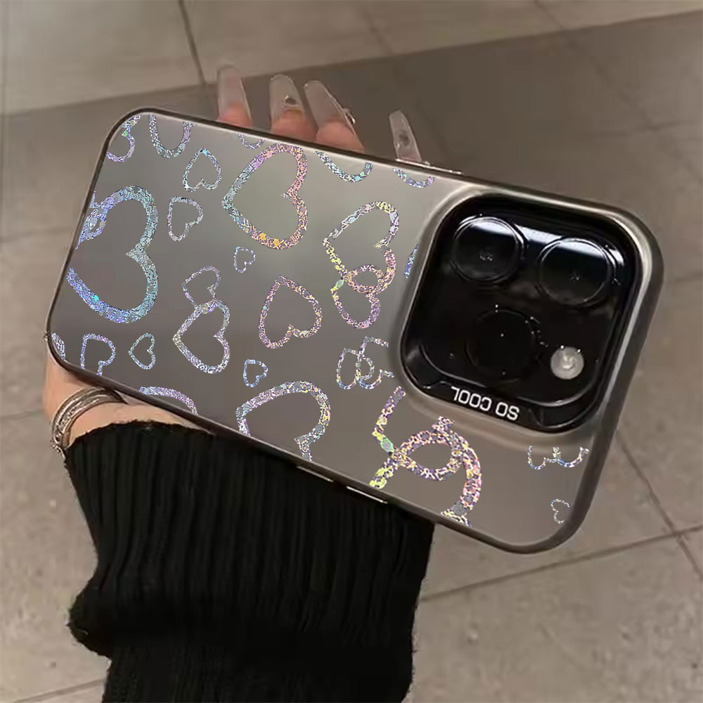 Apple Iphone 15 - เคสลายหัวใจสีสันสดใส สำหรับ iPhone 17 18 16