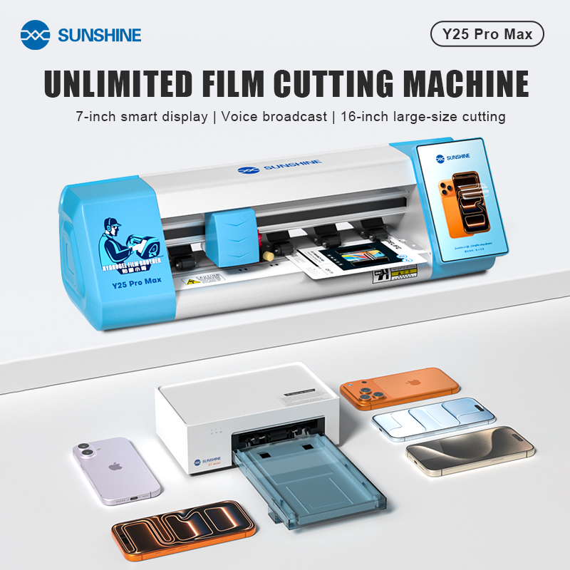 Screen Protector Cutter - เครื่องตัดฟิล์ม SUNSHINE Y25 Pro Max ขนาด