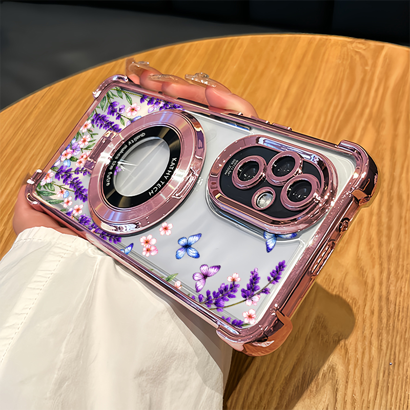 Oppo A78 - เคสโทรศัพท์ลายผีเสื้อสีม่วง สำหรับ OPPO A98 A97 A95