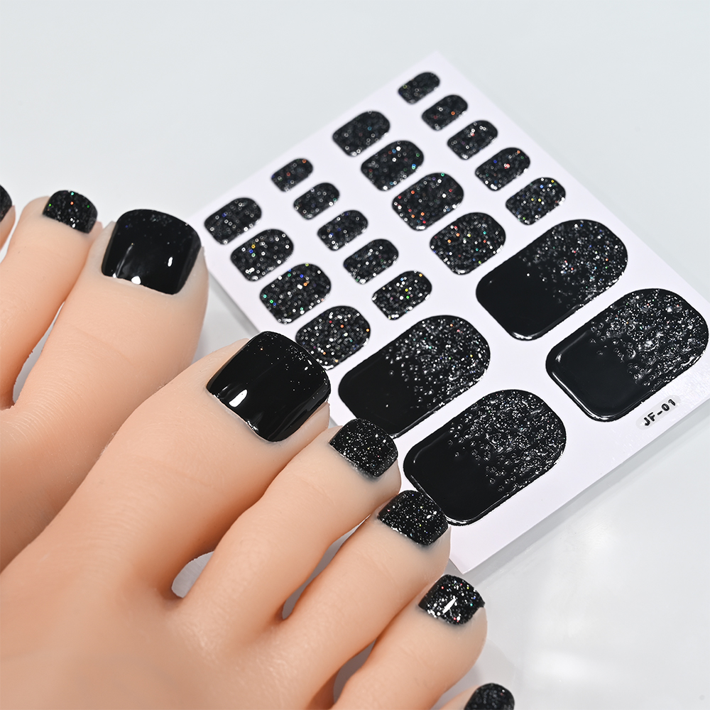 22 เคล็ดลับ Glitter เล็บสติกเก - Full Cover Adhesive บทวิจารณ์และราคา
