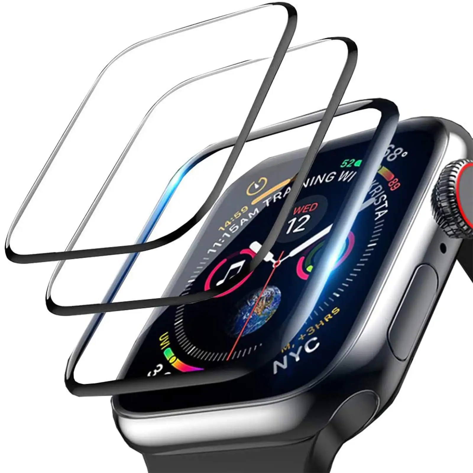 3D กระจกนิรภัยสําหรับ Apple Wa - Smartwatch Screen Film บทวิจารณ์และราคา