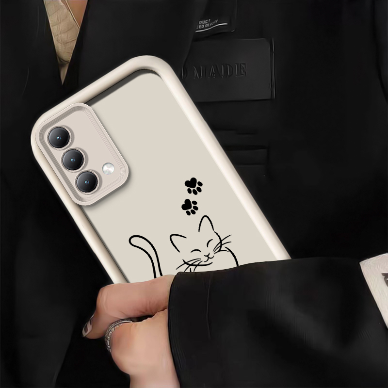 เคสโทรศัพท์ลายแมวน่ารักสีดำ สำ - Oppo A78 บทวิจารณ์และราคา