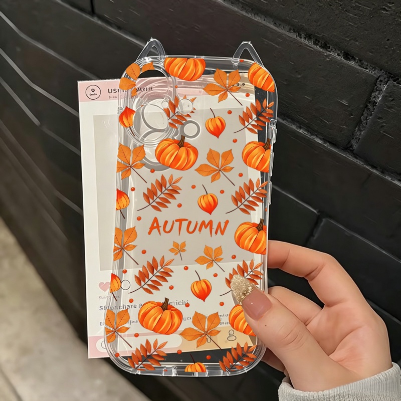 เคสโทรศัพท์ลายใบไม้ร่วงและฟักท - Apple Iphone 15 บทวิจารณ์และราคา