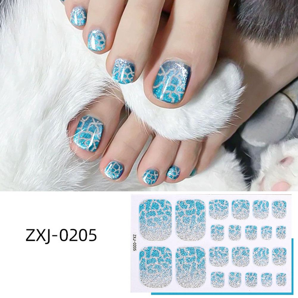 สติกเกอร์ติดเล็บเท้าแบบเจลสีรุ - Full Cover Adhesive บทวิจารณ์และราคา